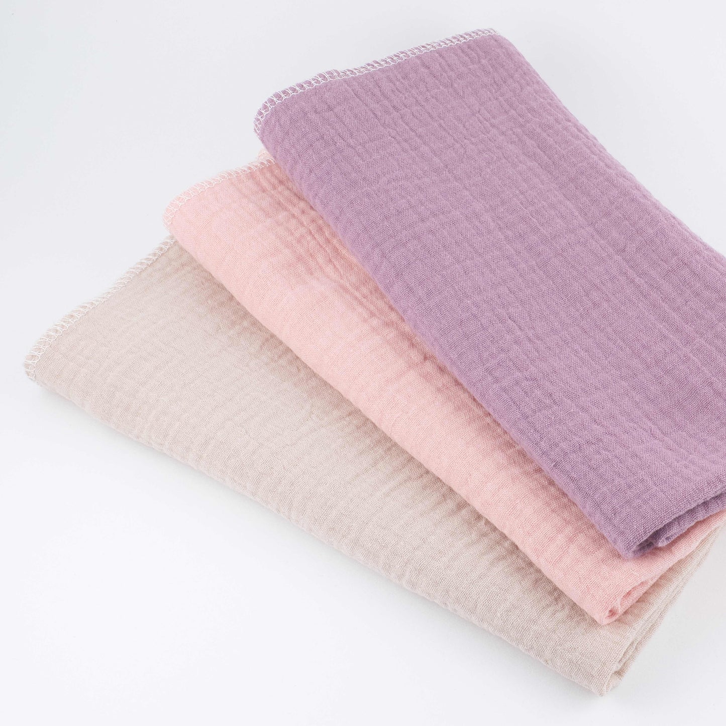 (9月4日發貨)有機平紋紗毛巾兩色選擇(可用作乾手布、嬰兒 Burp Cloth、廚房抹布)