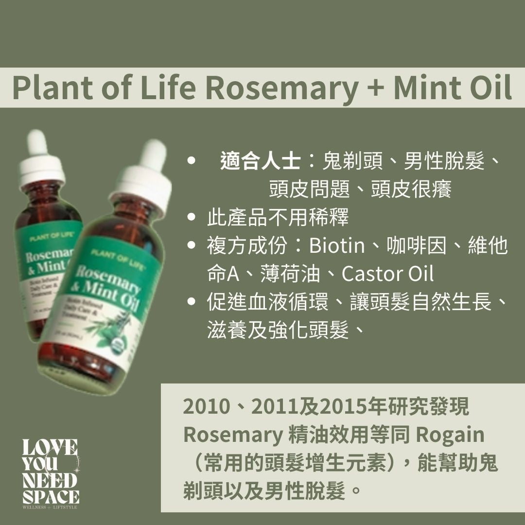 Rosemary + Mint Oil 強化及生髮（洗髮前護理）