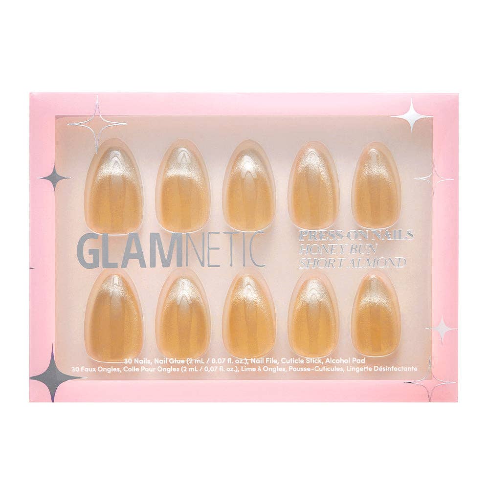 美國名牌貼甲品牌 Glamnetic：Honey Bun | 短款｜杏仁形