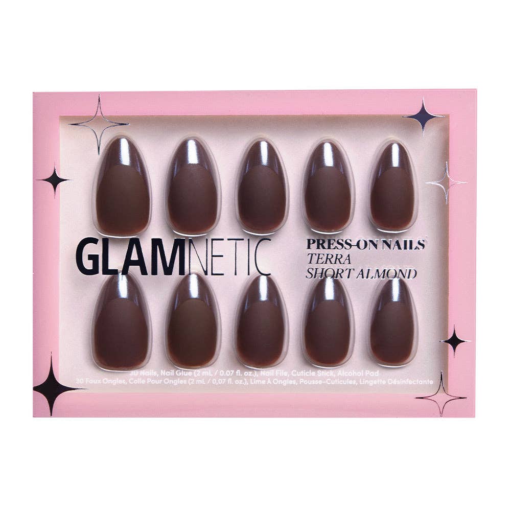 美國名牌貼甲品牌 Glamnetic：Terra Press-On Nails | 短款｜杏仁形｜霧面、亮面