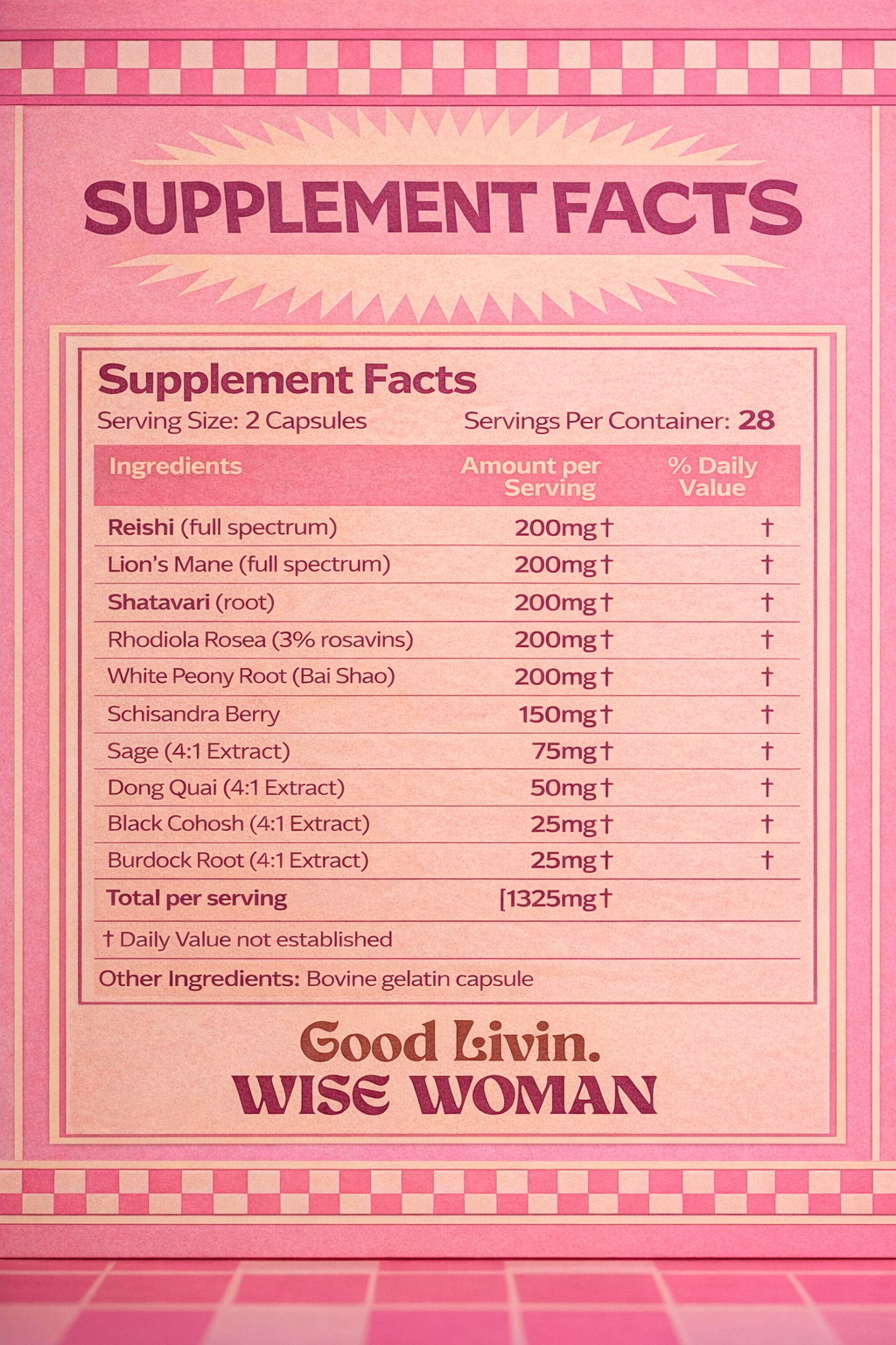 *新品* Good Livin Wise Woman - 更年期前後適用