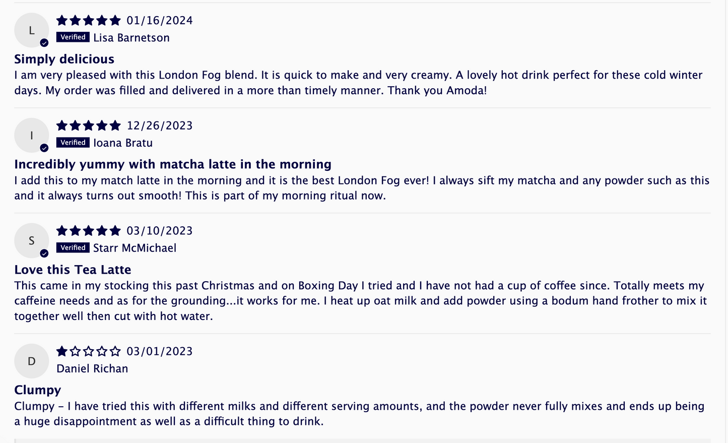 加拿大 Amoda London Fog 香草伯爵茶適應原拿鐵