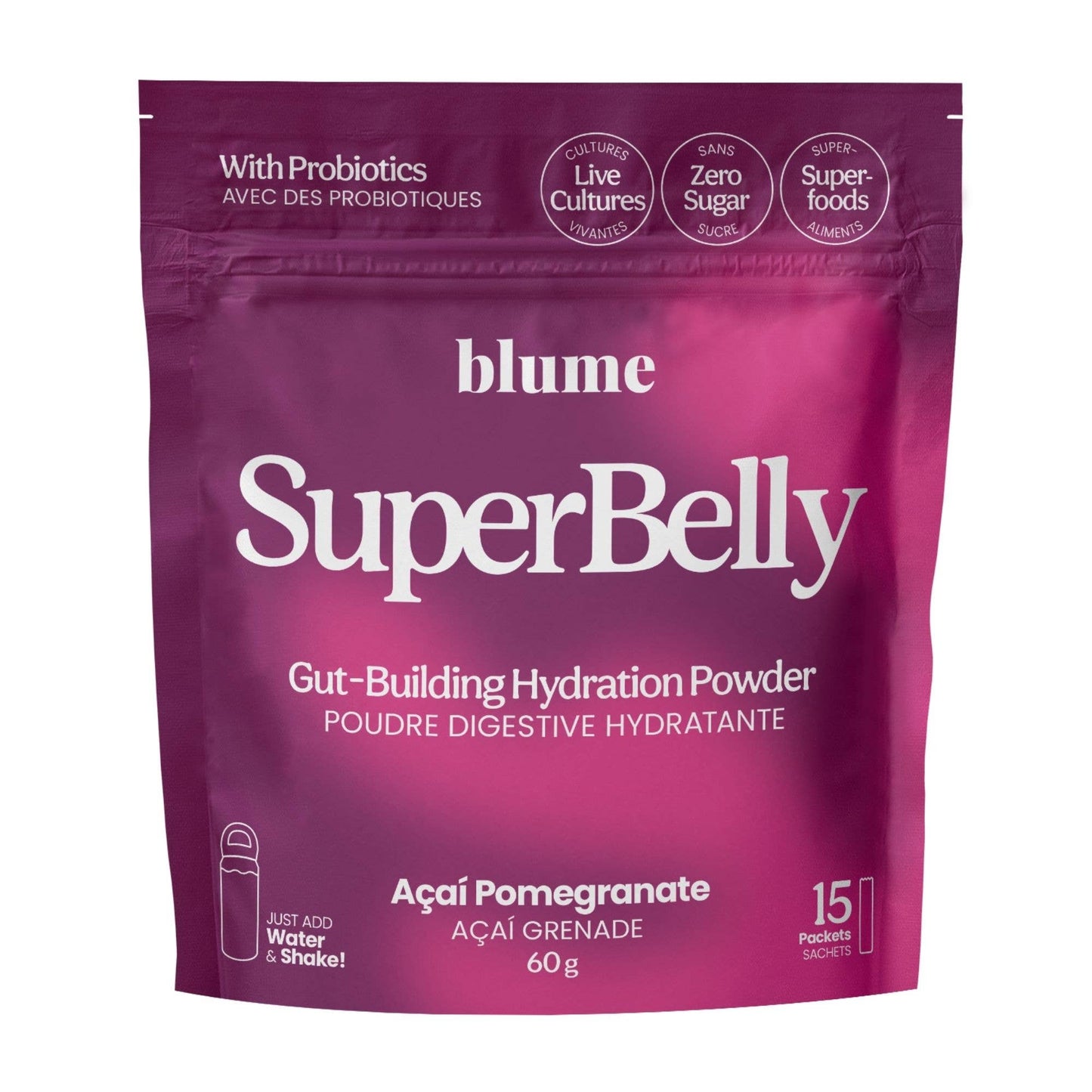 加拿大 Blume SuperBelly 補充水份 + 支援腸道健康電解粉